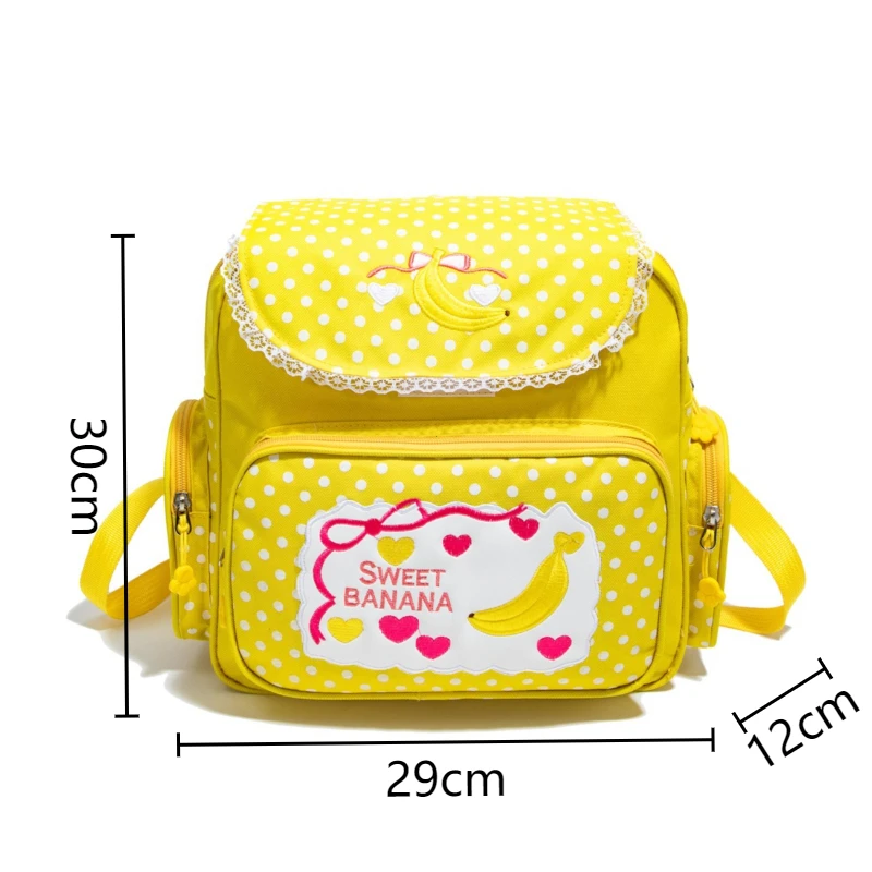 Pink Girl Embroidery Strawberry Children S Schoolbag Student Birthday - Image 11