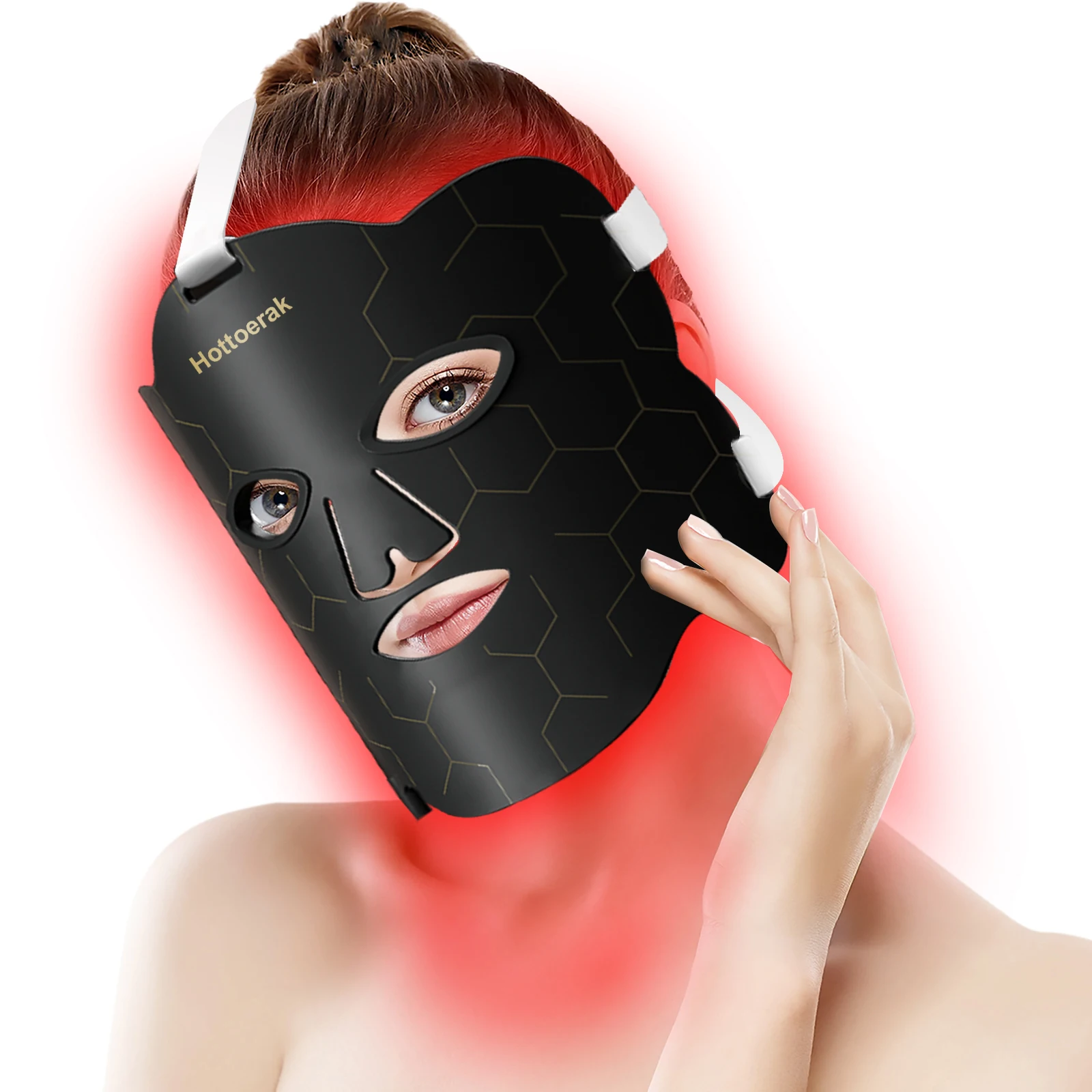 LED Facial & Neck Silicone Mask – Red Light - Image 3