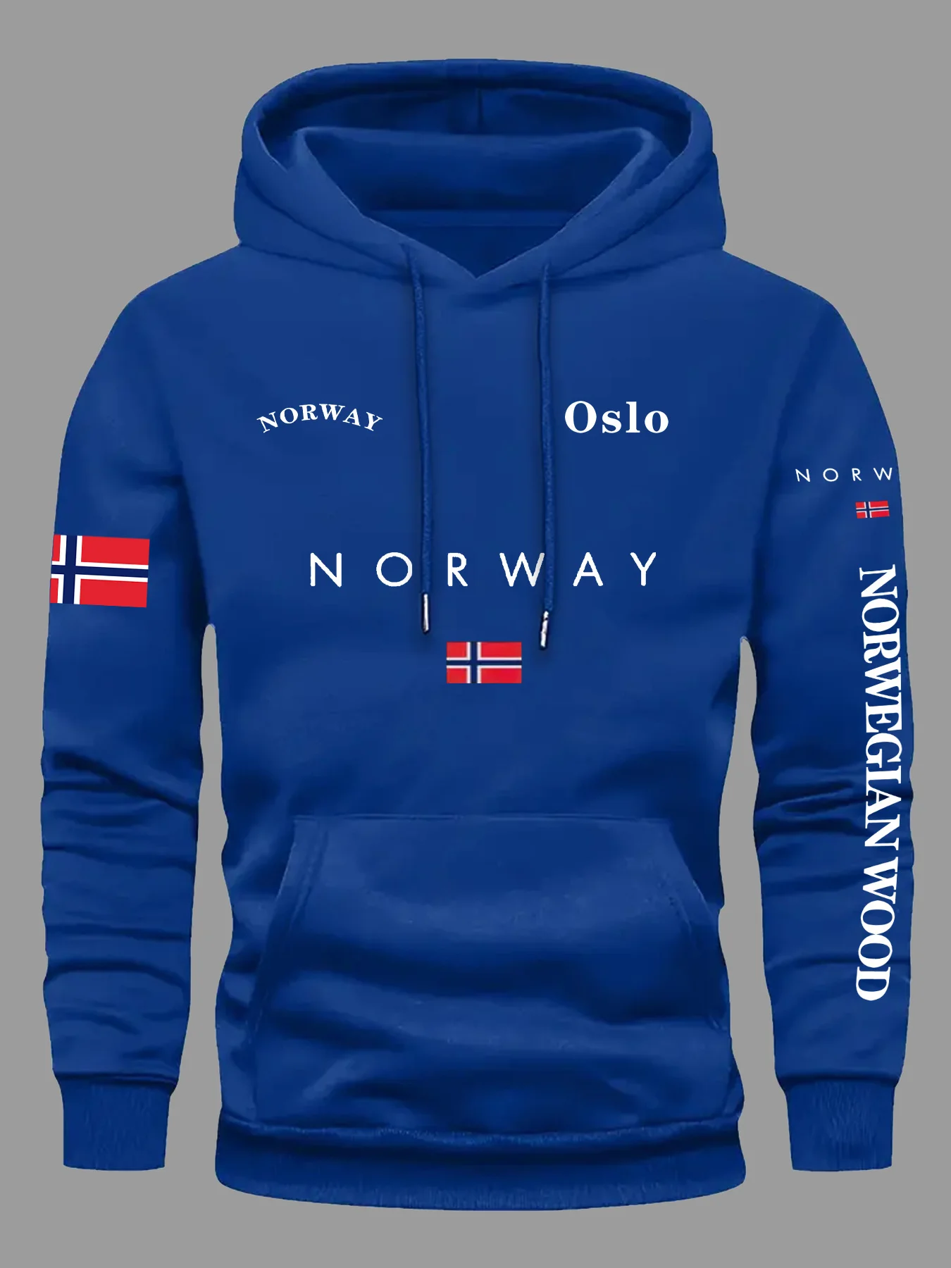 Norway Flag Hoodies Men Women Outdoor Sport Street Adventure - Image 2