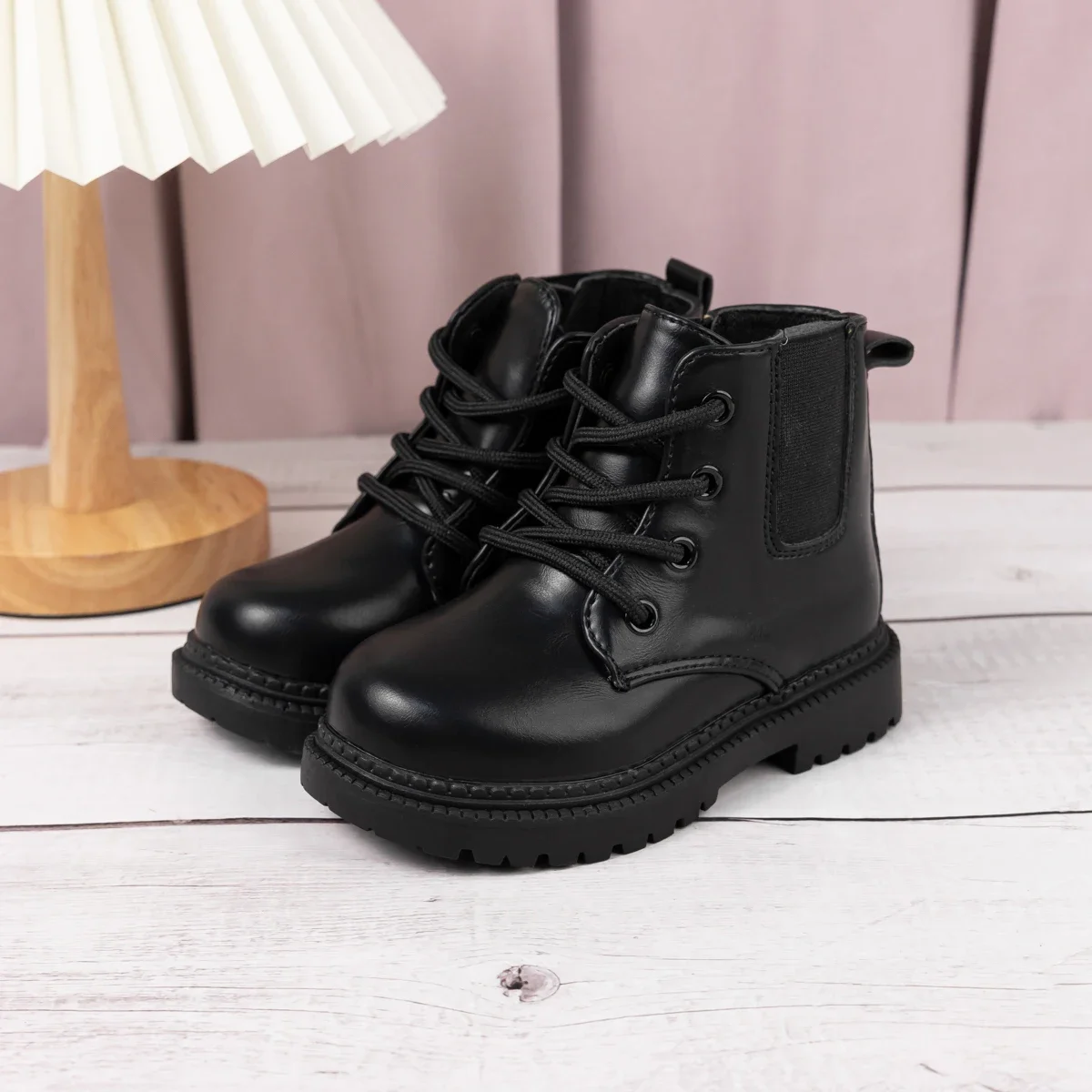 Autumn And Winter Children S Shoes Waterproof Pu Leather - Image 6