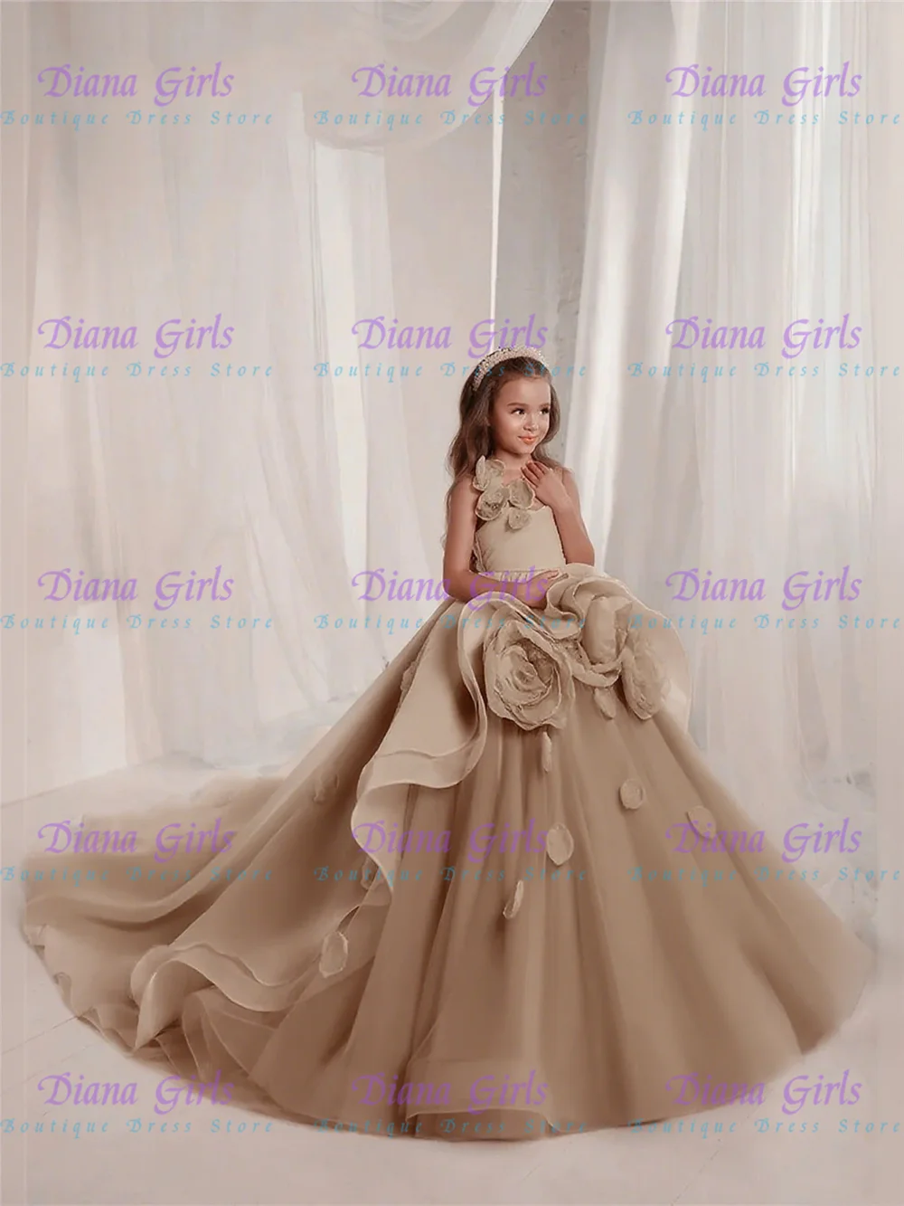 Flower Girl Dress Wedding Dresses Appliques Princess Evening Gowns - Image 17