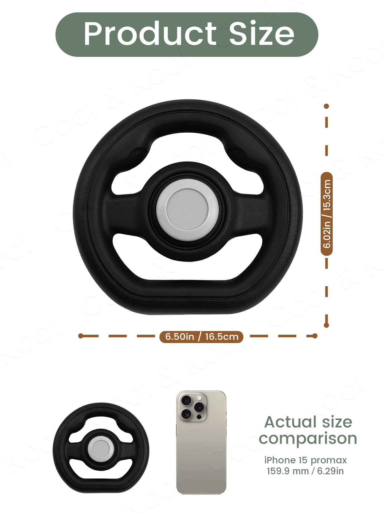 Stroller Steering Wheel Fun Honking & 360 Rotation To - Image 2