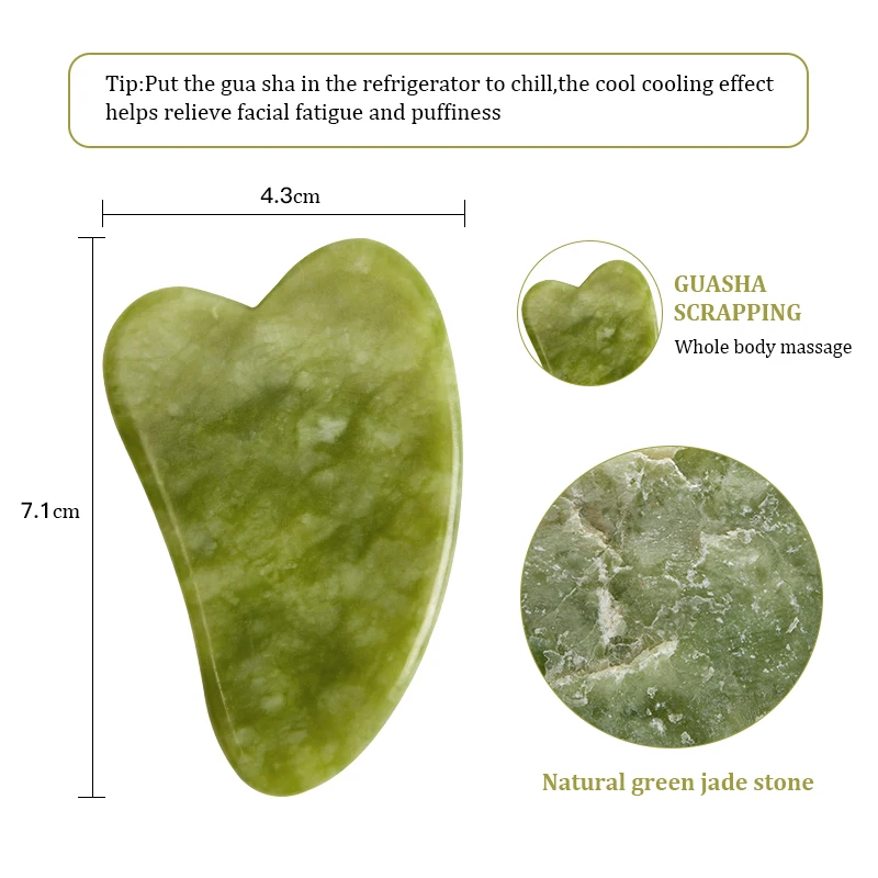 Natural Rose Jade Gua Sha Gouache Scraper Massager for Face Body Facial Skin Lifting Wrinkle Remove Beauty SPA Care Tools - Image 11