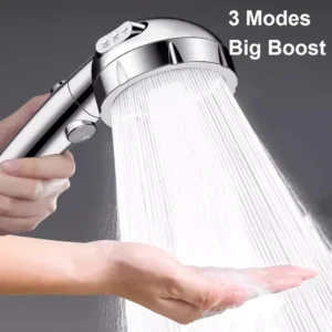 High Pressure 3 Modes Adjustable Shower Head One Key