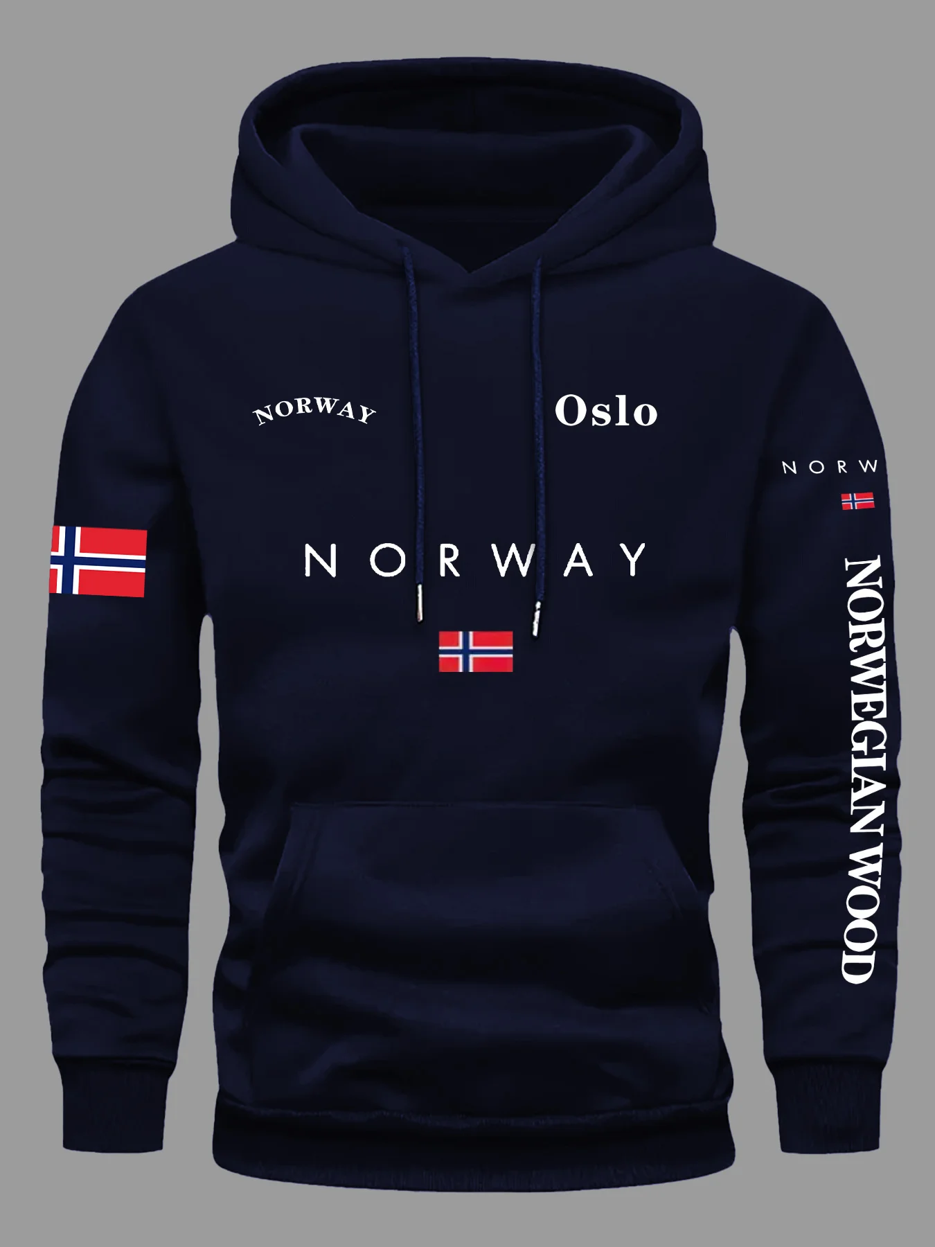 Norway Flag Hoodies Men Women Outdoor Sport Street Adventure - Image 4
