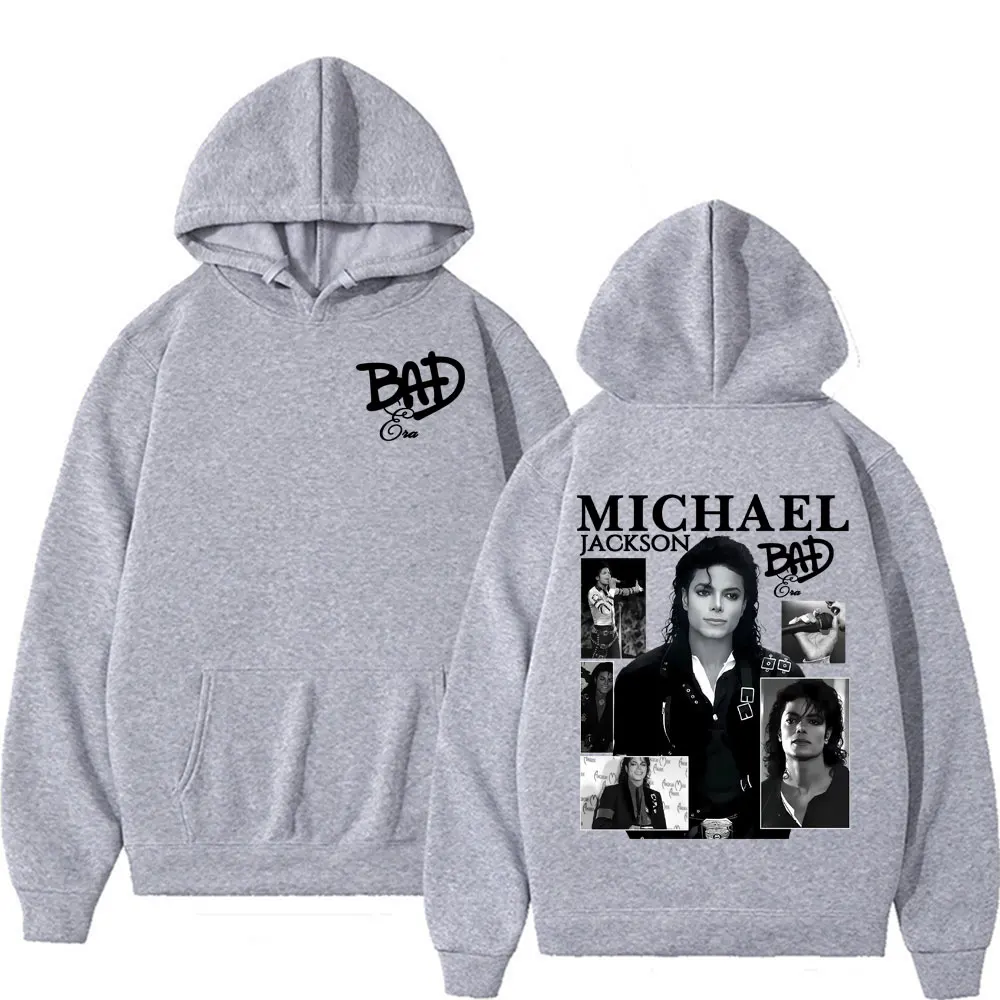 King Of Pop Michael Jackson Bad Era Album Hooded - Image 4