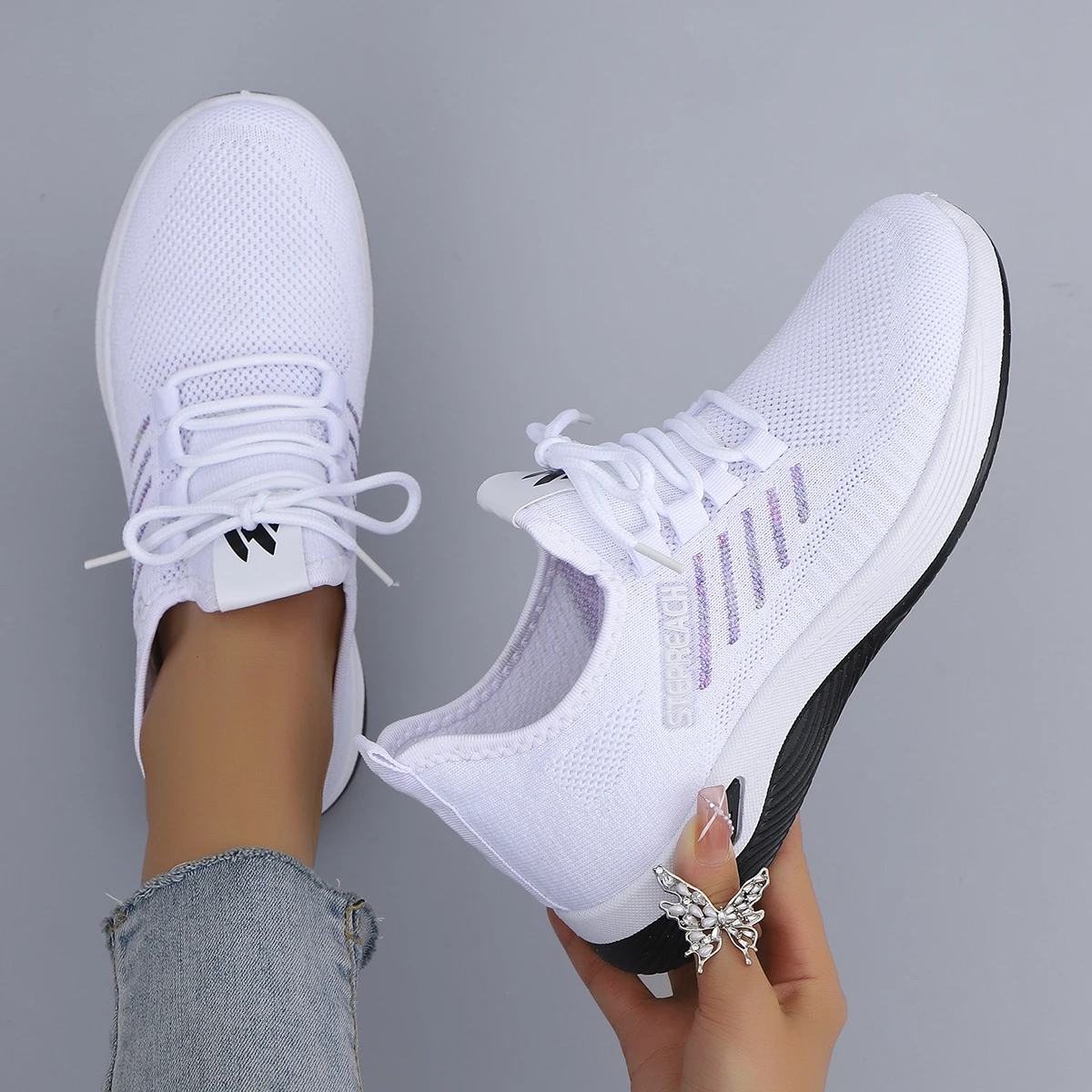 Women's Breathable Mesh Flat Shoes