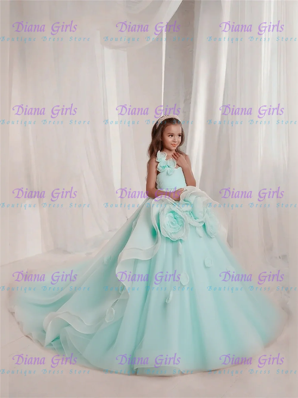 Flower Girl Dress Wedding Dresses Appliques Princess Evening Gowns - Image 7
