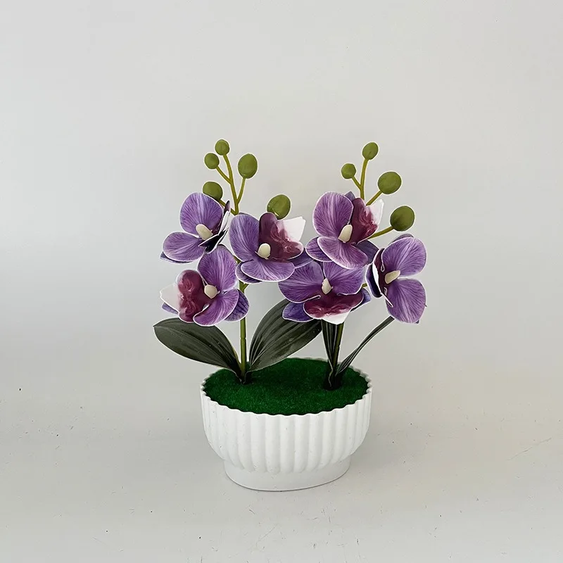 Two Sets Of Three Simulated Flowers - Image 8