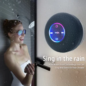 Portable Bluetooth Audio Ipx4 Waterproof Led Lights Bathroom Outdoor