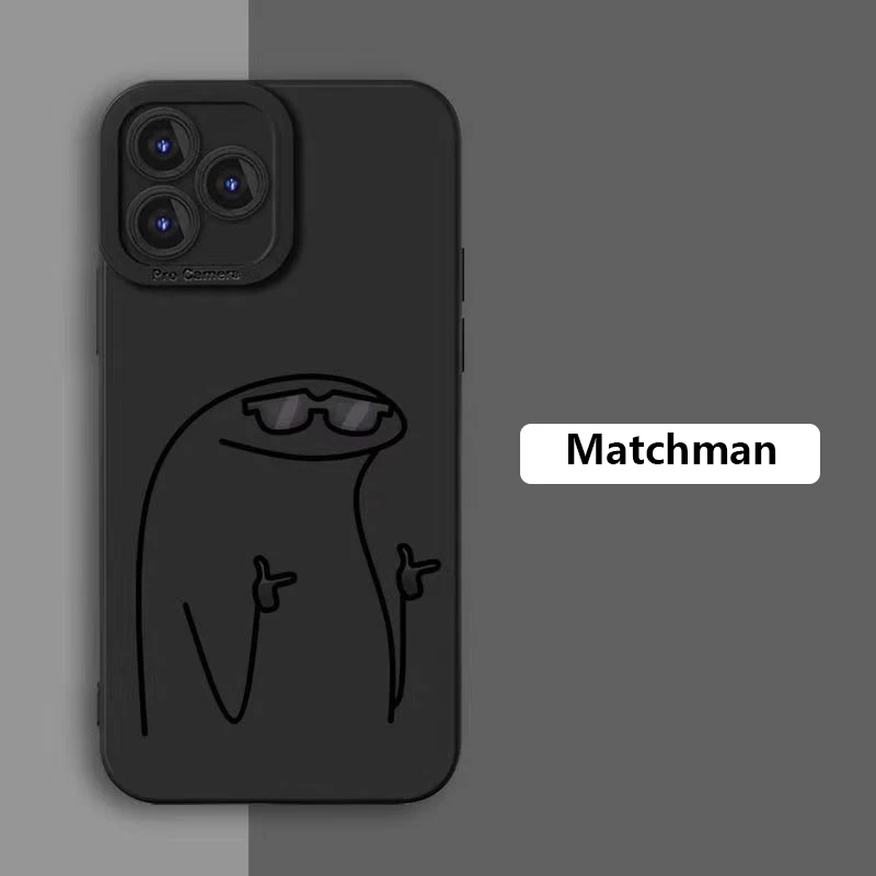 Cute Cartoon Matchman Silicone Phone Case For Iphone 16 - Image 11