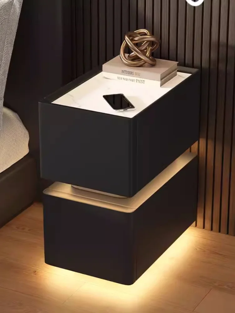 Creative 25cm Smart Bedside Table With Sensor Light Nordic - Image 5