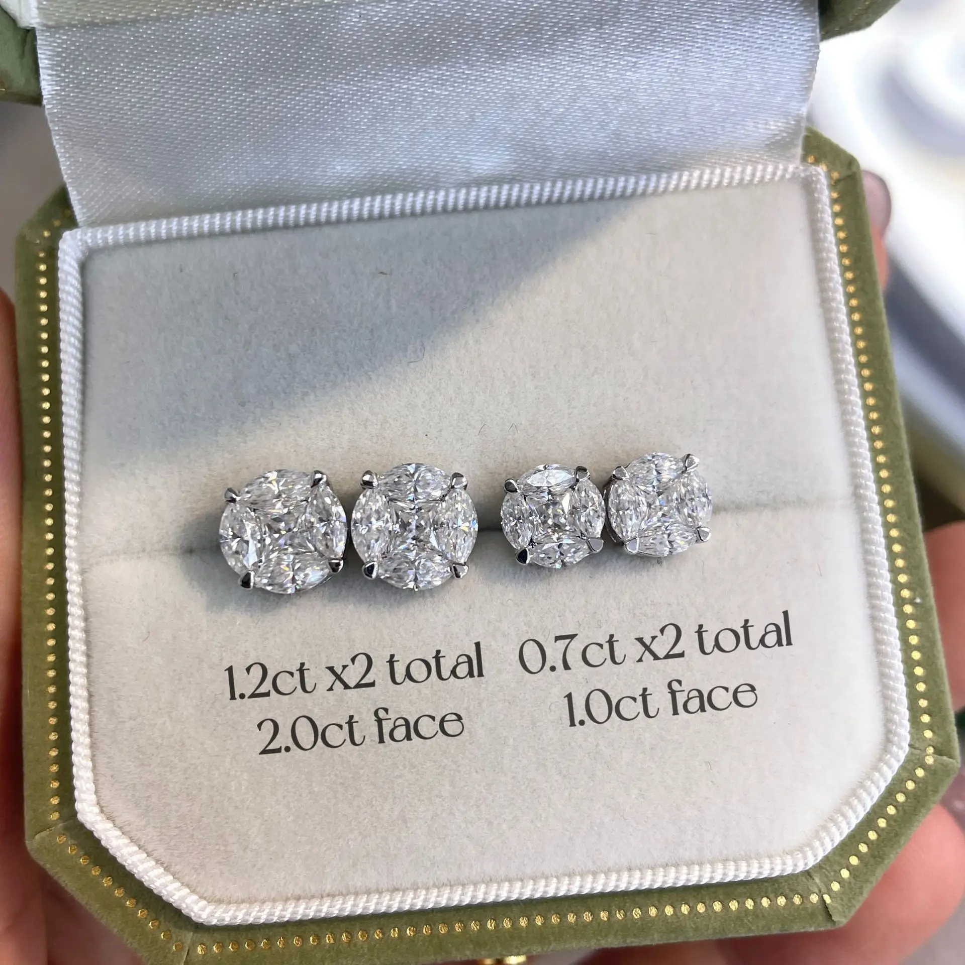 Purenew Princess Marquise Cut Moissanite Earrings For Women S925 - Image 2