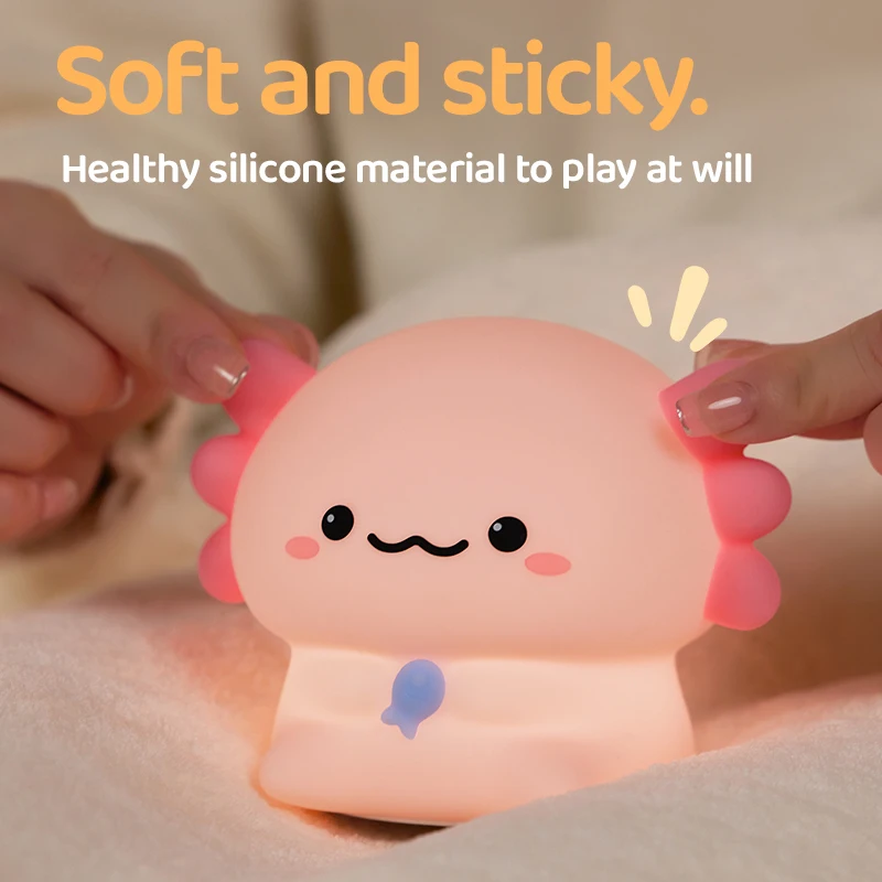 Axolotl Silicone Baby Night Light - Image 2