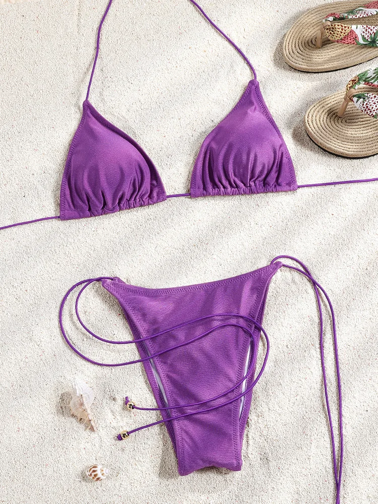 Miyouj New Bikini Triangle Swimwear Leopard Two Piece Suit - Image 5