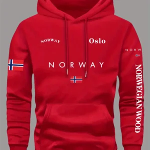 Norway Flag Hoodies Men Women Outdoor Sport Street Adventure