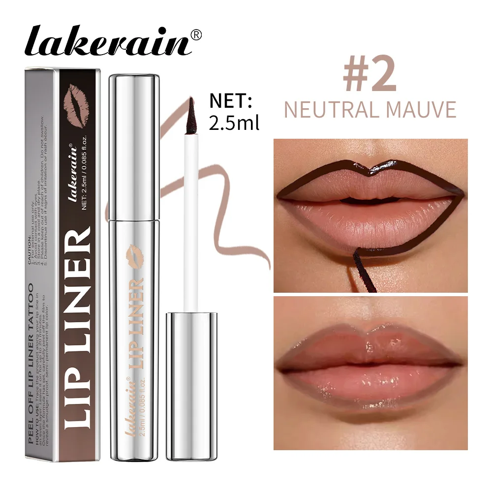 Peel Off Lip Stain Lip Liner Tattoo Long-Lasting Waterproof Smudge-Proof Transfer-Proof Matte Lipliner Magic Lip Cosmetic - Image 8