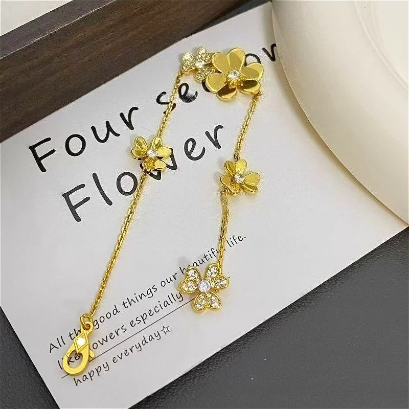 Clover Flower Charm Bracelet - Image 8