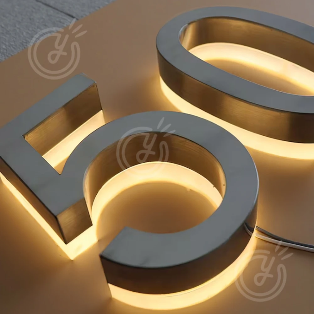 Custom House Number Outdoor 3d Led Metal Letters Sign - Image 2