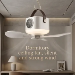 New Portable Rechargeable Ceiling Fan Wireless Usb Hanging Fan