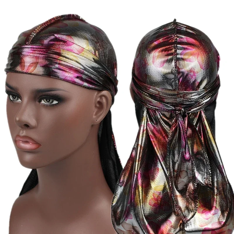 Unisex Satin Durag Bandana – Extra Long Tail - Image 17