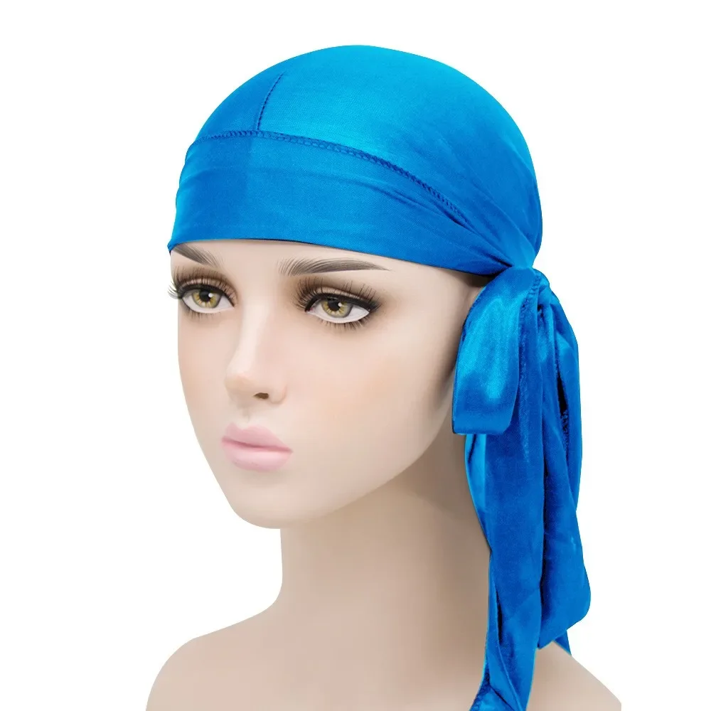 Unisex Satin Durag Bandana – Extra Long Tail - Image 25