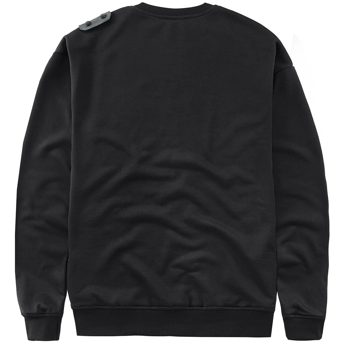 Fashion Men Black Techwear 100% Cotton Patch Stich Long - Image 2