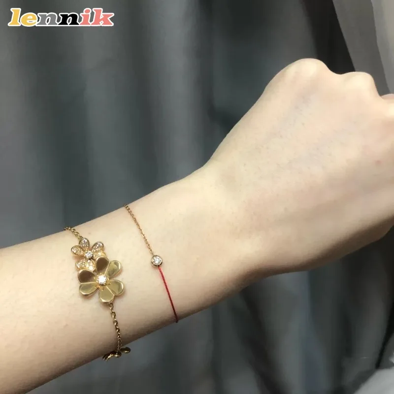 Clover Flower Charm Bracelet - Image 4