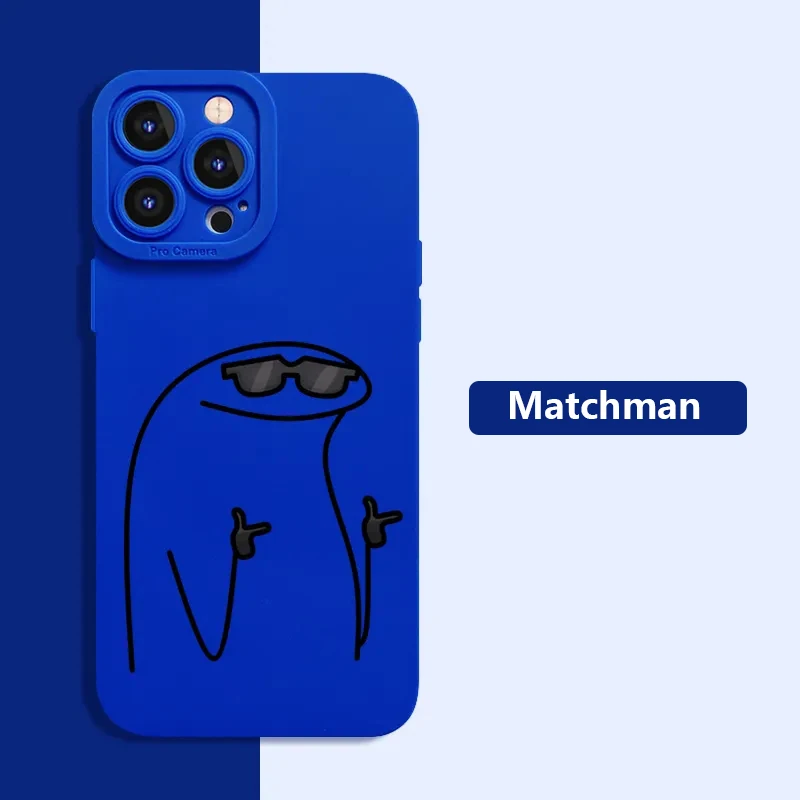 Cute Cartoon Matchman Silicone Phone Case For Iphone 16 - Image 15
