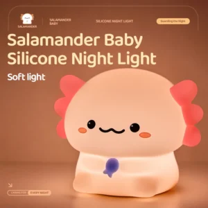Axolotl Baby Night Light Cute Silicone Salamander Sleep Light