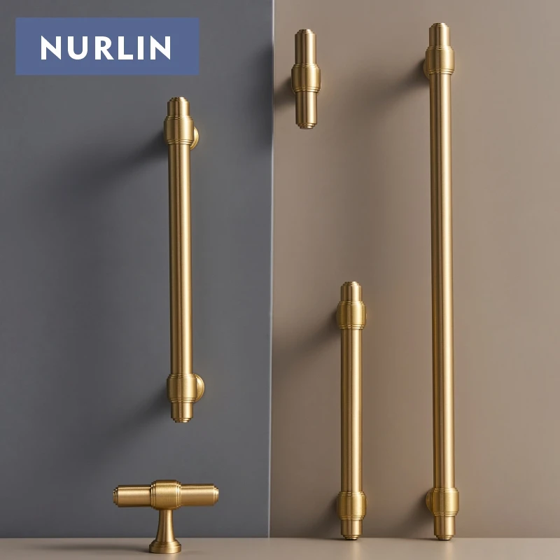 Nurlin Solid Brass French Style Luxury Cabinet Knobs Wardrobe - Image 5