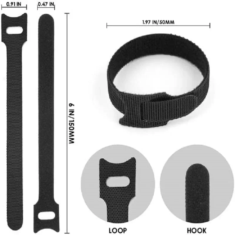 Reusable Cable Ties – Cord Organizer Set - Image 3