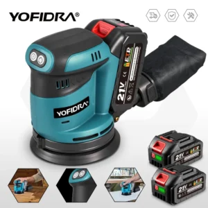 Yofidra Electric Orbital Sander 125mm Cordless Grinding Sanding Polishing