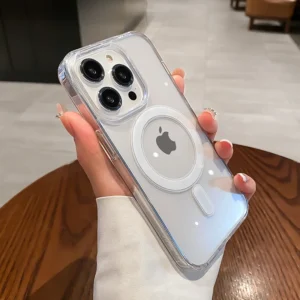 Magnetic Clear Phone Case - Wireless Charge Compatible
