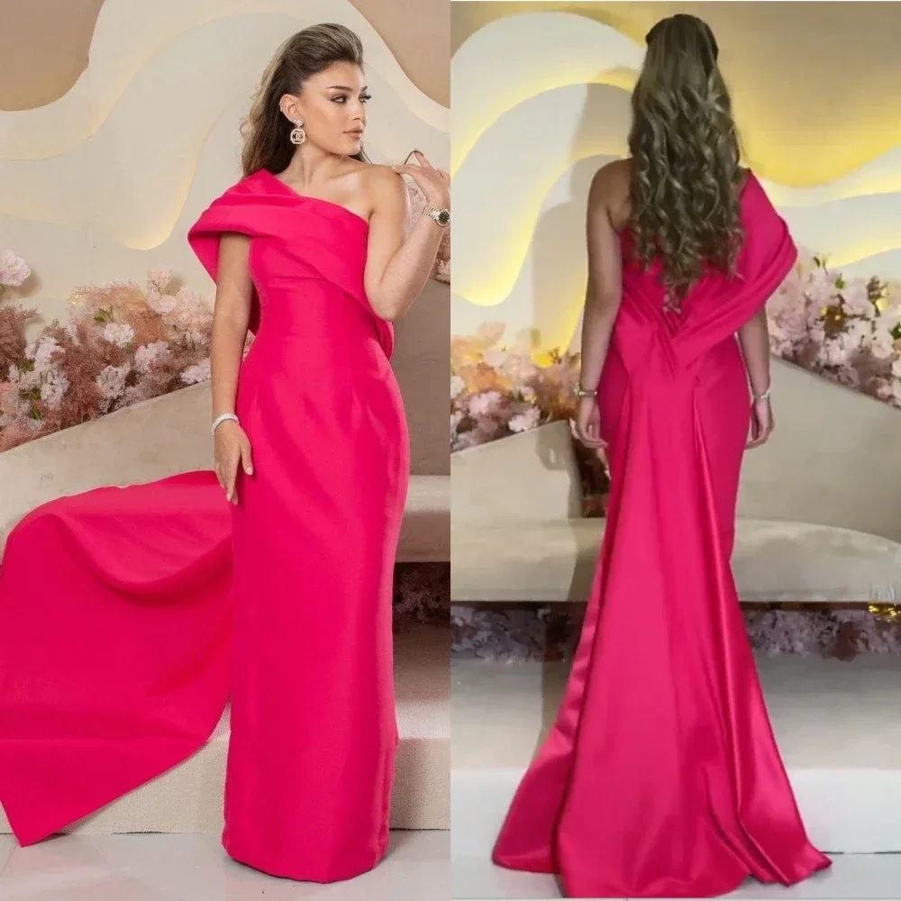 Customized Classic Exquisite Modern Style Formal Ball One-shoulder Long