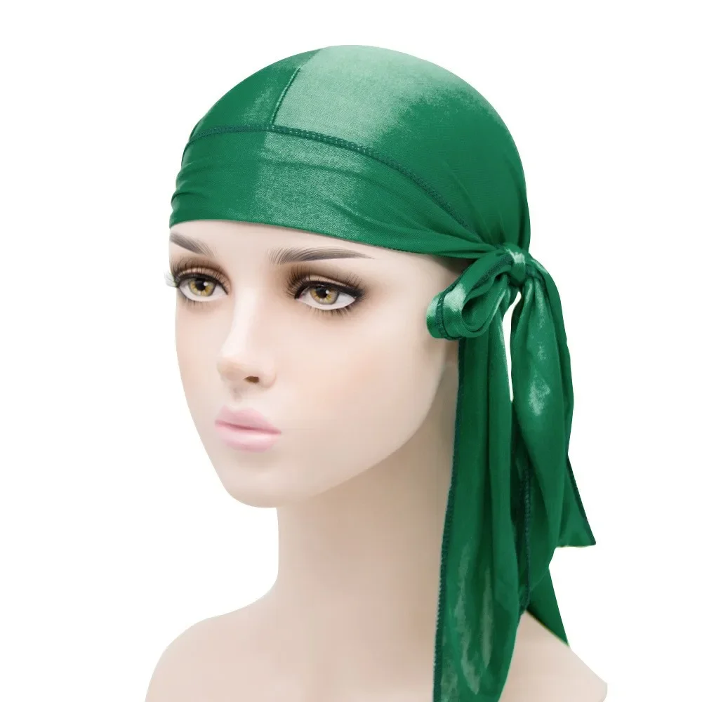 Unisex Satin Durag Bandana – Extra Long Tail - Image 40