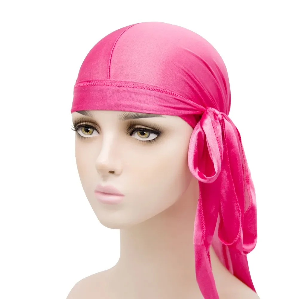 Unisex Satin Durag Bandana – Extra Long Tail - Image 35