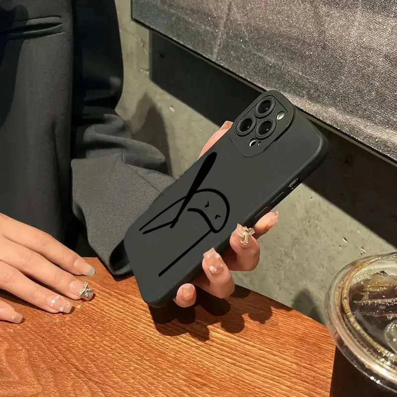 Cute Cartoon Matchman Silicone Phone Case For Iphone 16 - Image 5