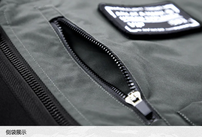 Fashion Men Black Techwear 100% Cotton Patch Stich Long - Image 4