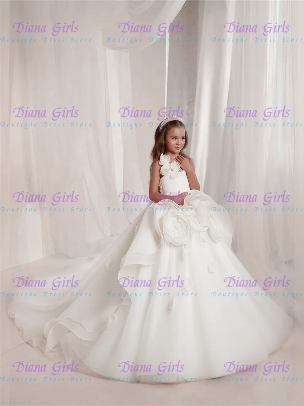 Flower Girl Dress Wedding Dresses Appliques Princess Evening Gowns - Image 6