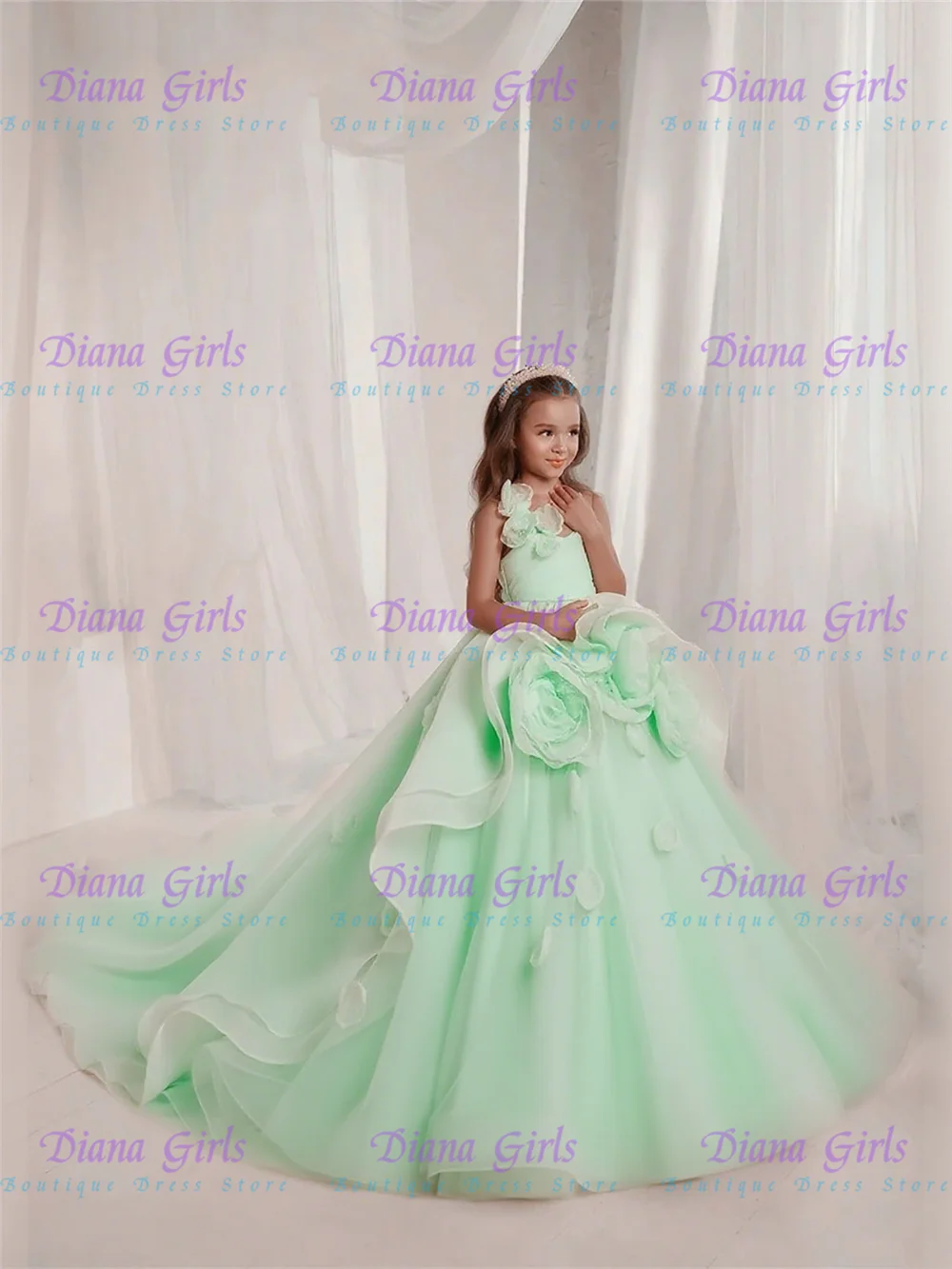Flower Girl Dress Wedding Dresses Appliques Princess Evening Gowns - Image 15