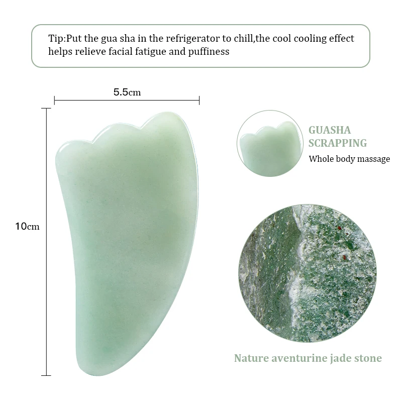 Natural Rose Jade Gua Sha Gouache Scraper Massager for Face Body Facial Skin Lifting Wrinkle Remove Beauty SPA Care Tools - Image 7