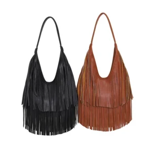 Long Tassel Hobo Underarm Shoulder Bag