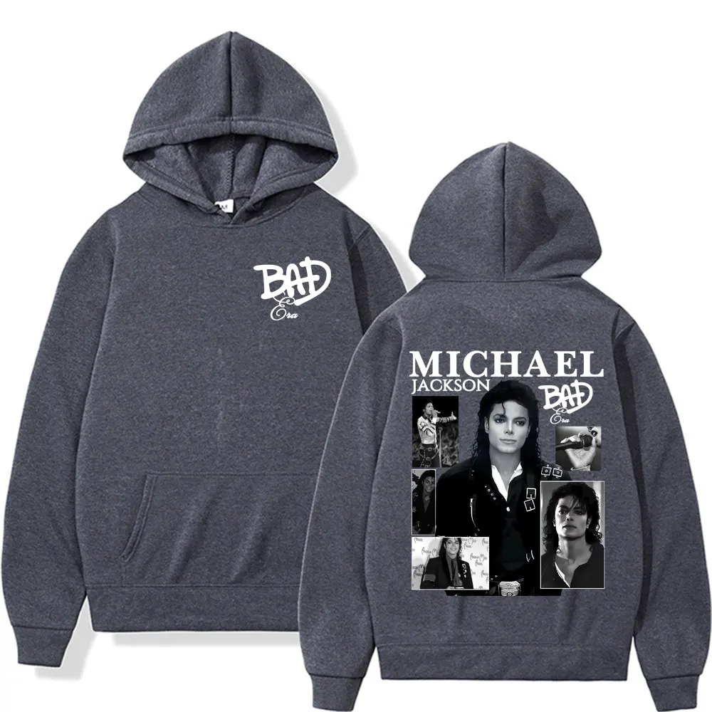 King Of Pop Michael Jackson Bad Era Album Hooded - Image 3