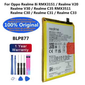 Replacement Battery BLP877 – for Realme 8i/9i
