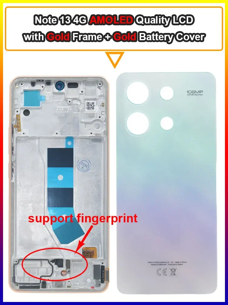 AMOLED Display Assembly – for Redmi Note 13 4G - Image 12
