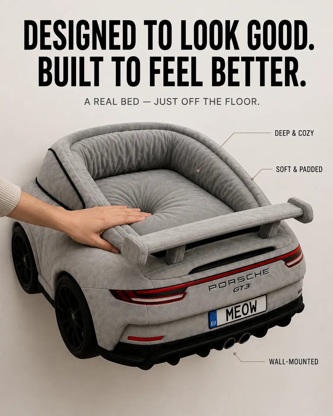 Supercar Wall Cat Bed - Image 10