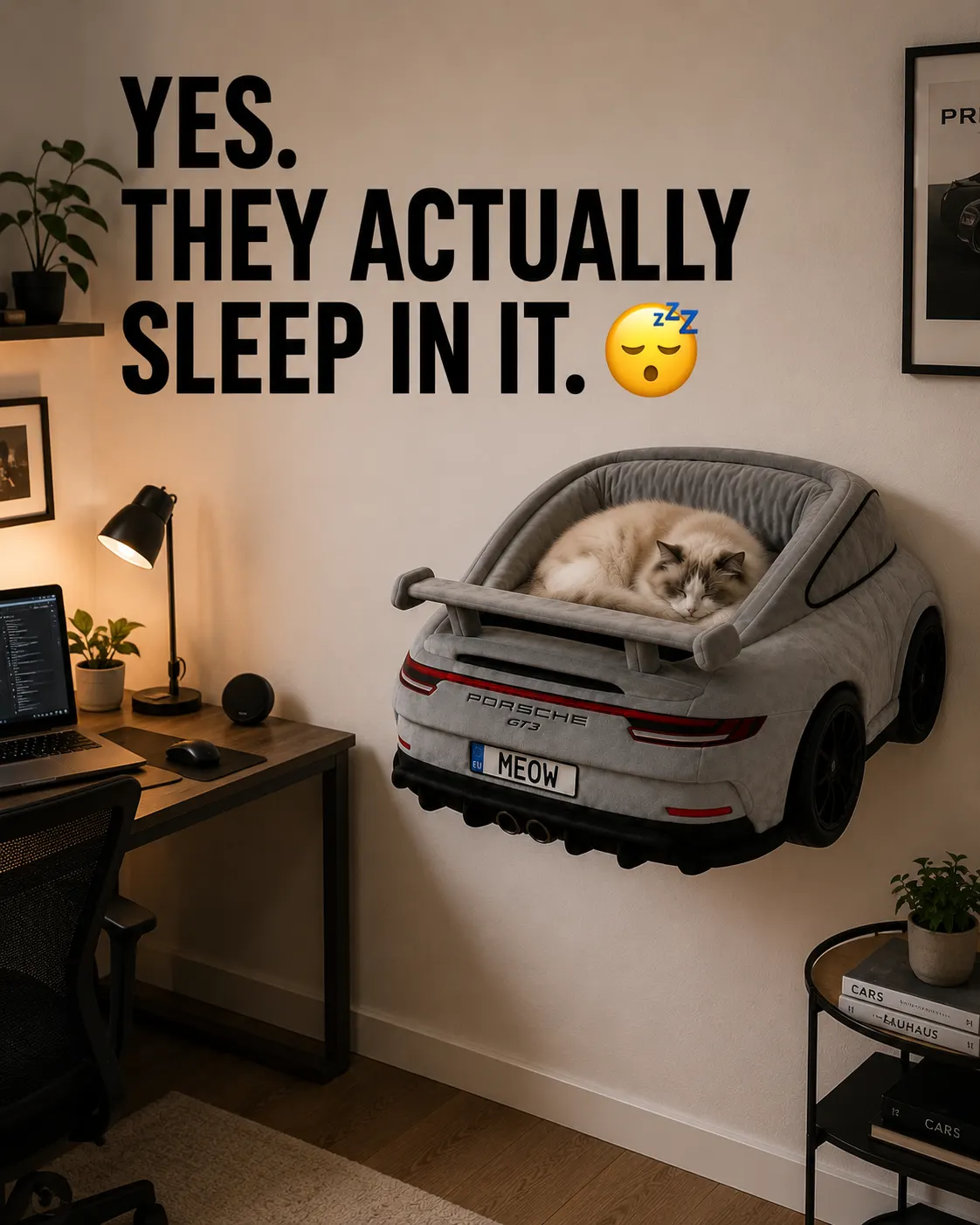 Supercar Wall Cat Bed - Image 13
